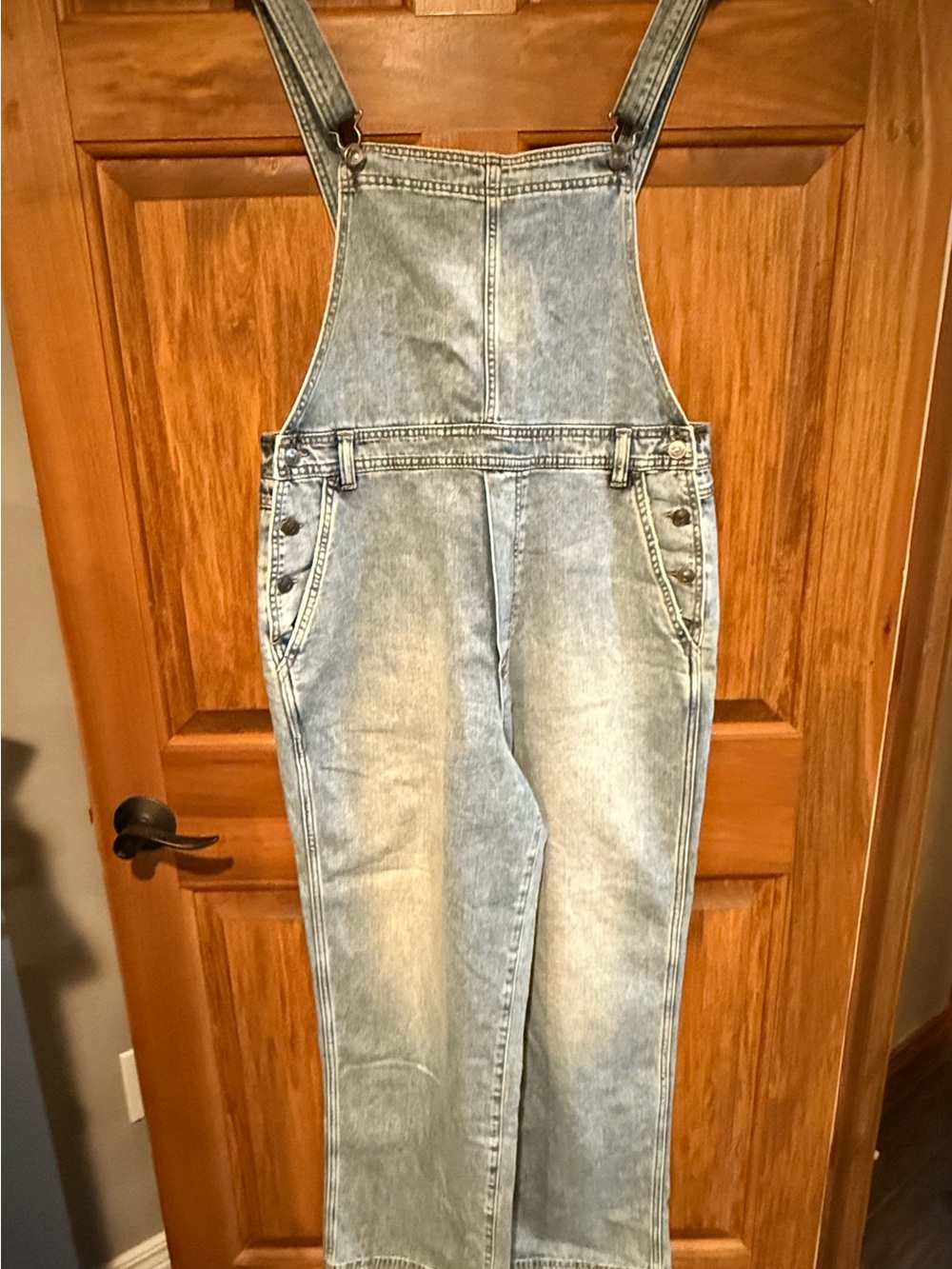 NWT aerie Light Wash Denim Overalls - Classic Bib Jeans
